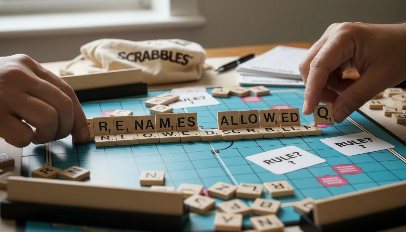 Scrabble rules rule situation