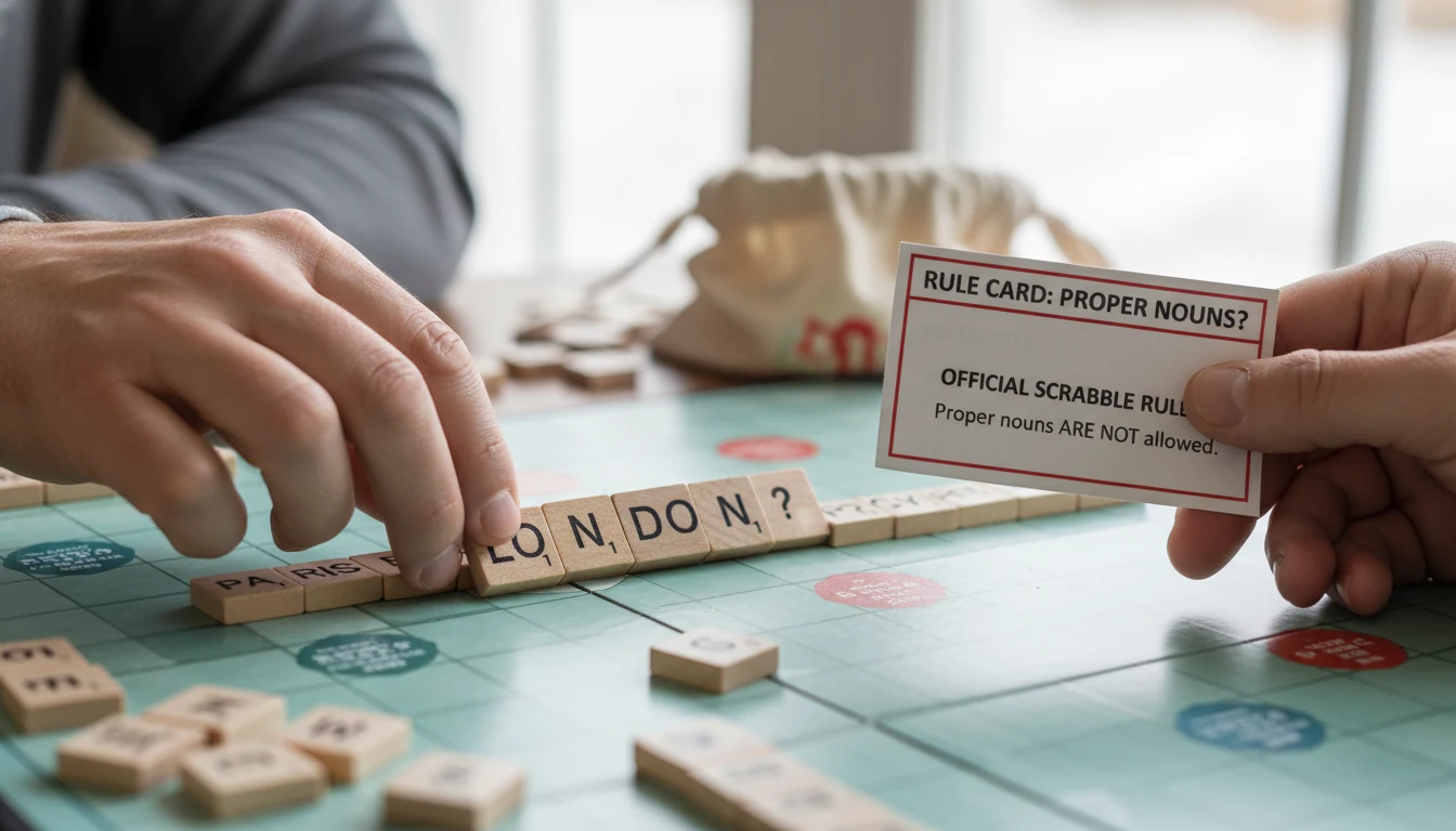 Scrabble rules rule situation