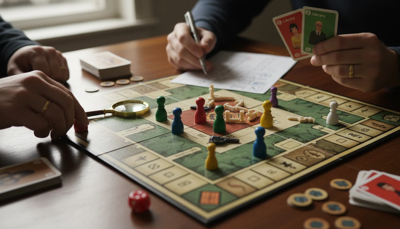 Clue/Cluedo rules featured scene