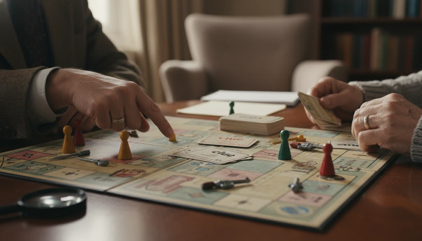 Clue/Cluedo rules featured scene