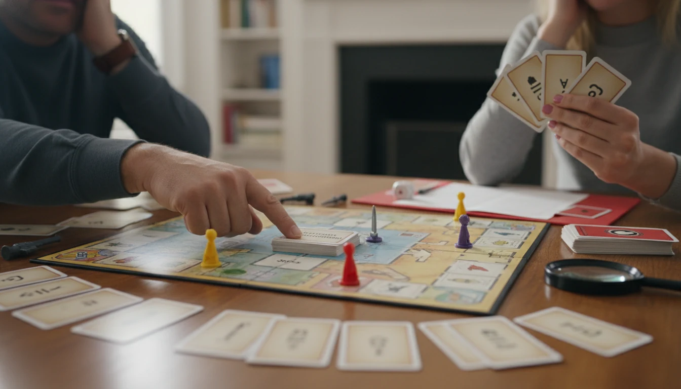 Clue/Cluedo rules featured scene