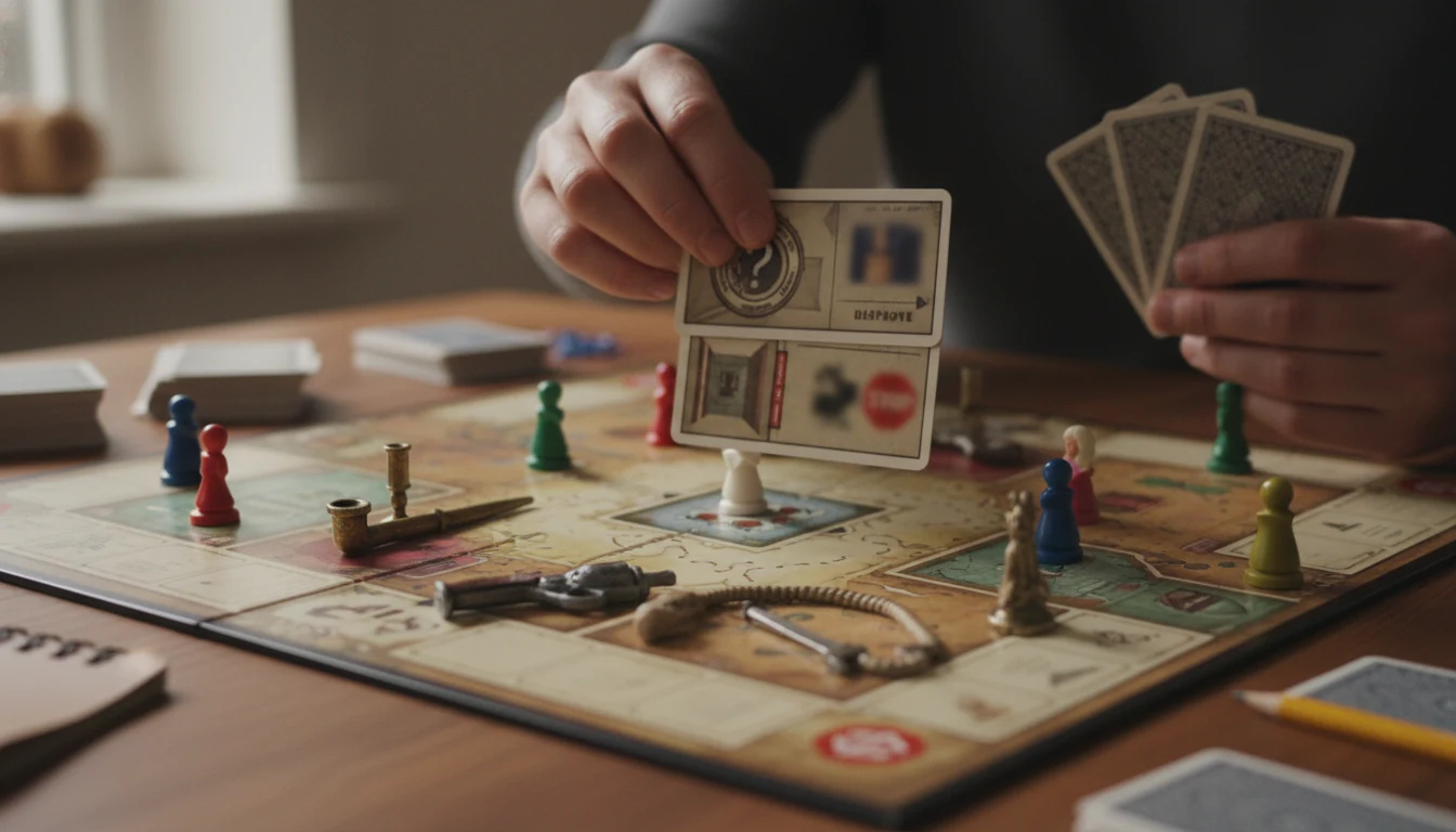 Clue/Cluedo rules featured scene