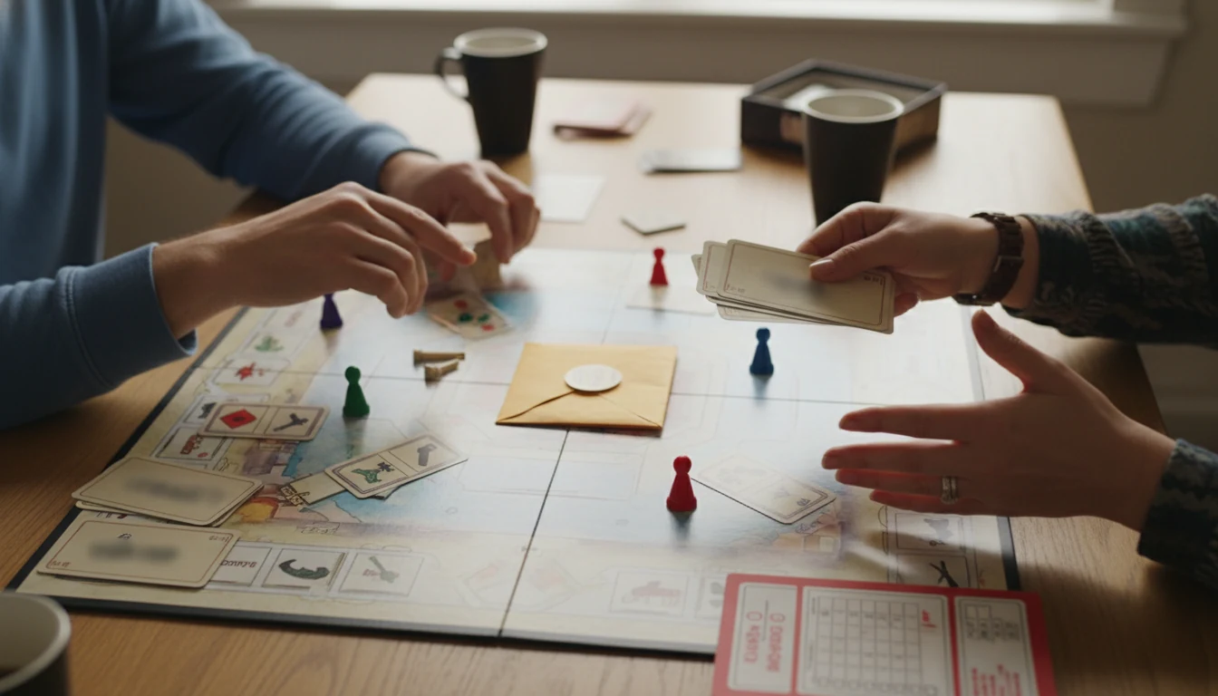 Clue/Cluedo rules featured scene