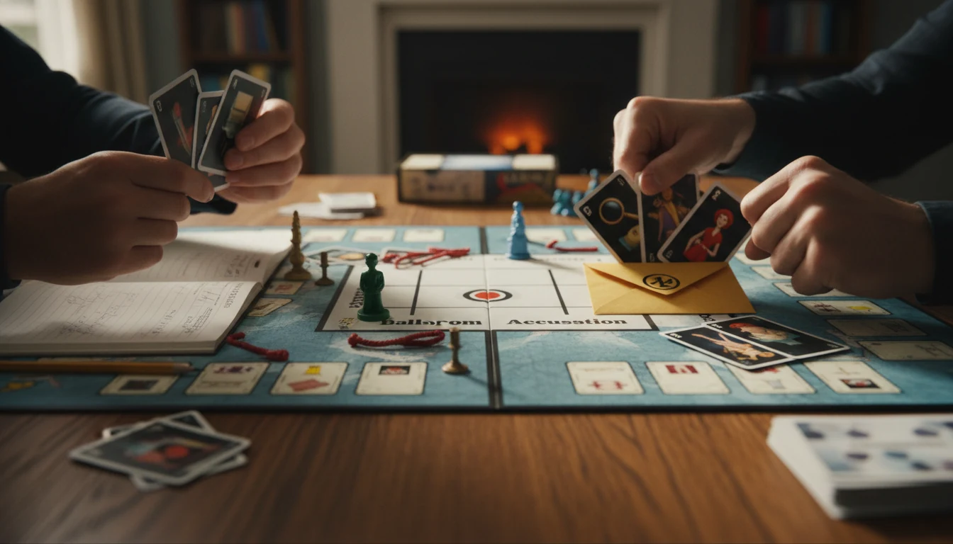 Clue/Cluedo rules featured scene