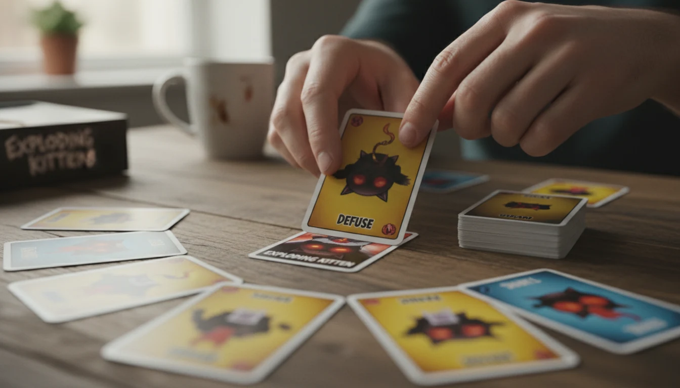 Exploding Kittens rules featured scene
