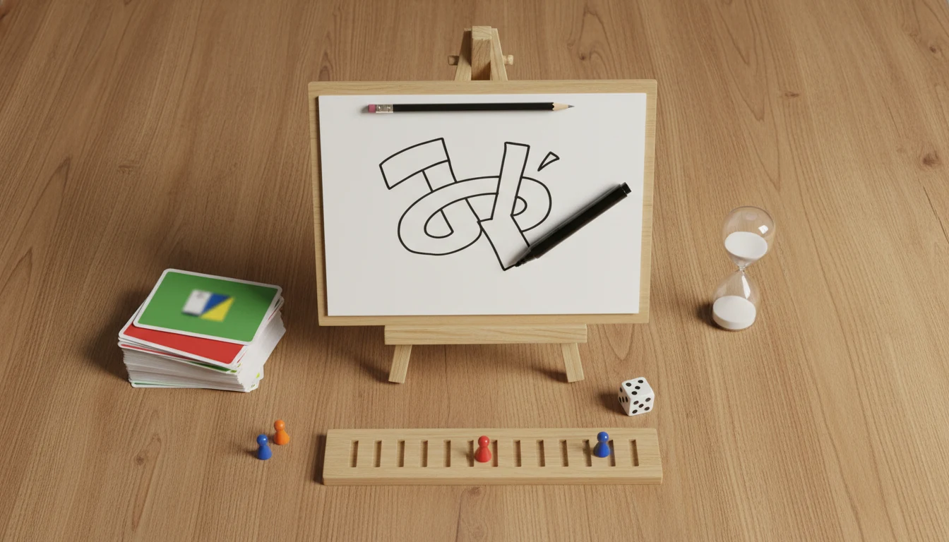 Pictionary rules featured scene