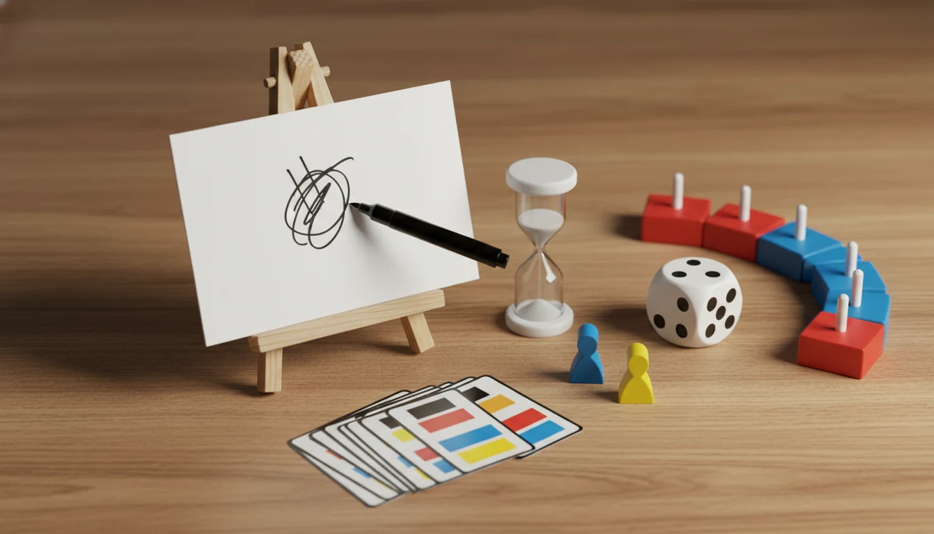 Pictionary rules featured scene