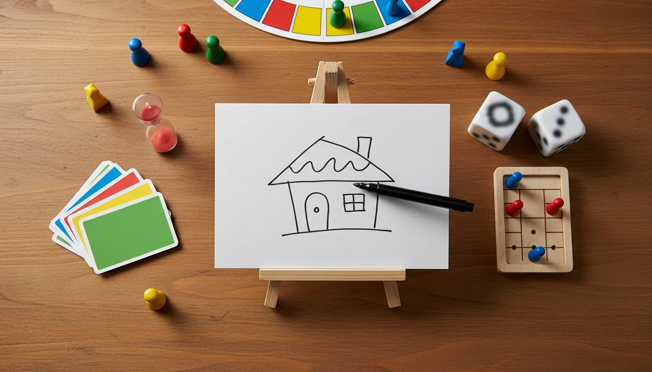 Pictionary rules featured scene