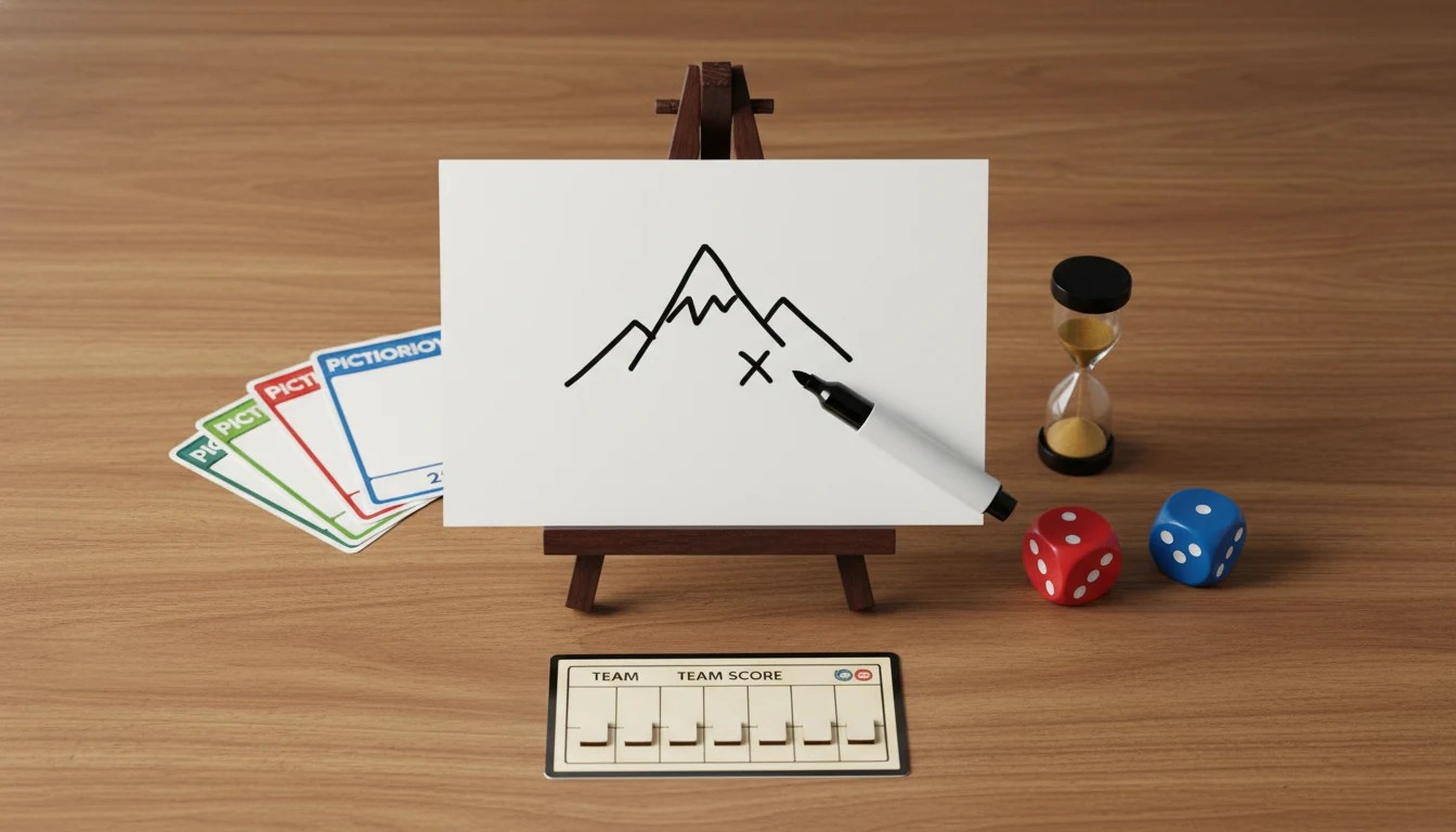 Pictionary rules featured scene